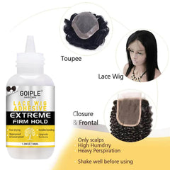 Goiple lace melting spray bottle for secure lace fronts with smooth finish