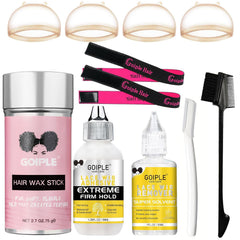 Goiple lace wig glue kit contents provide secure lace front adhesion.