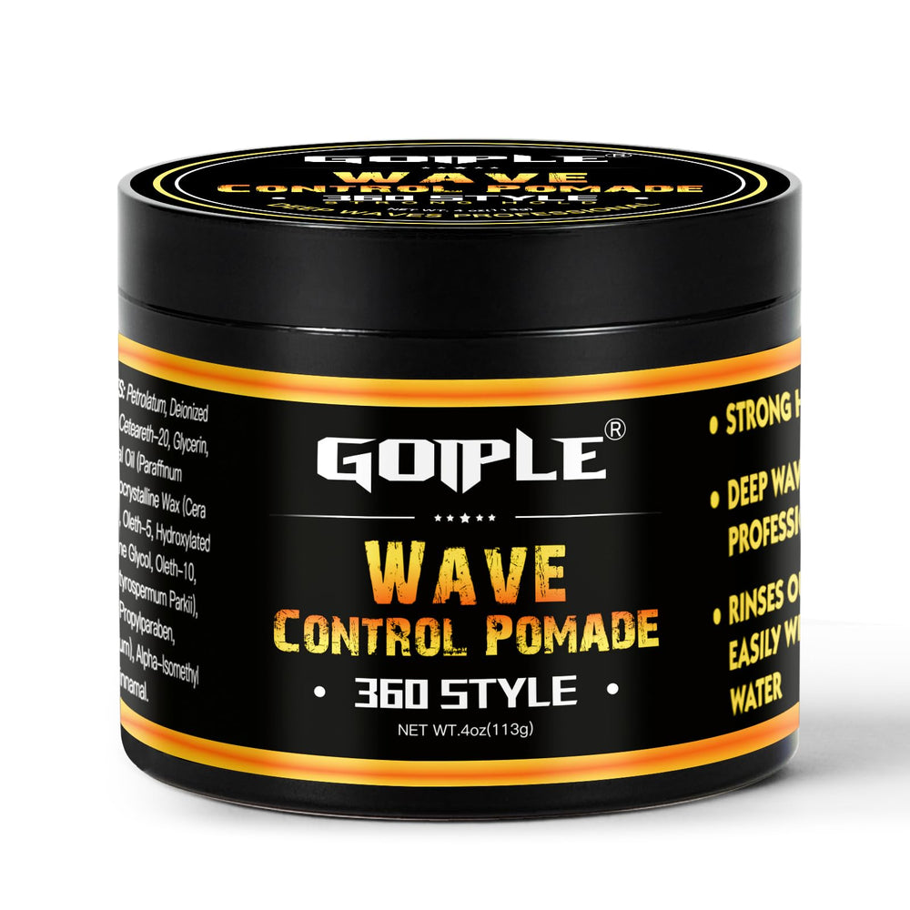 Pomada Goiple para ondas 360 realza la definición con acabado duradero.