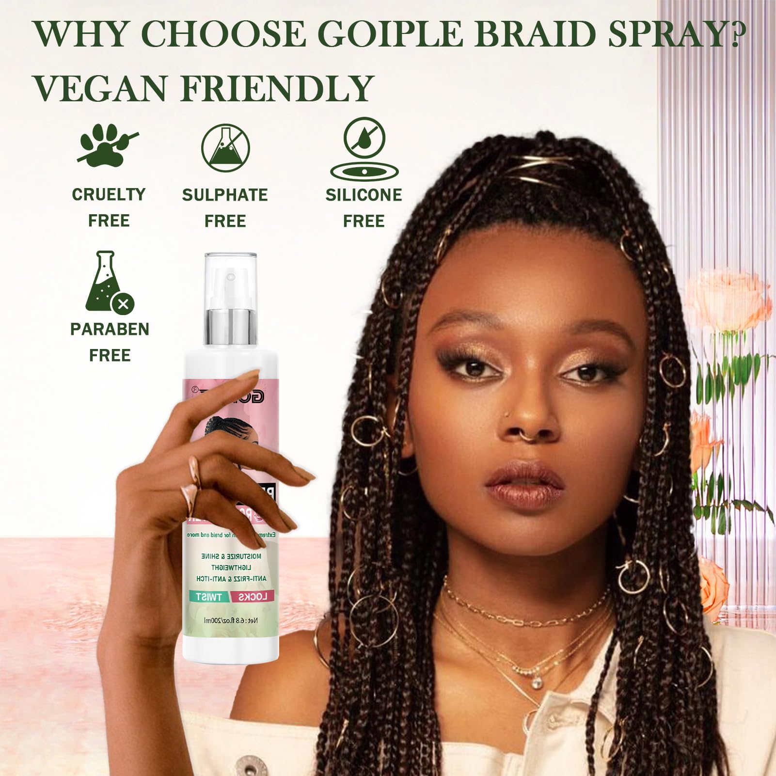 Goiple Protective styles like braids look vibrant and neat.