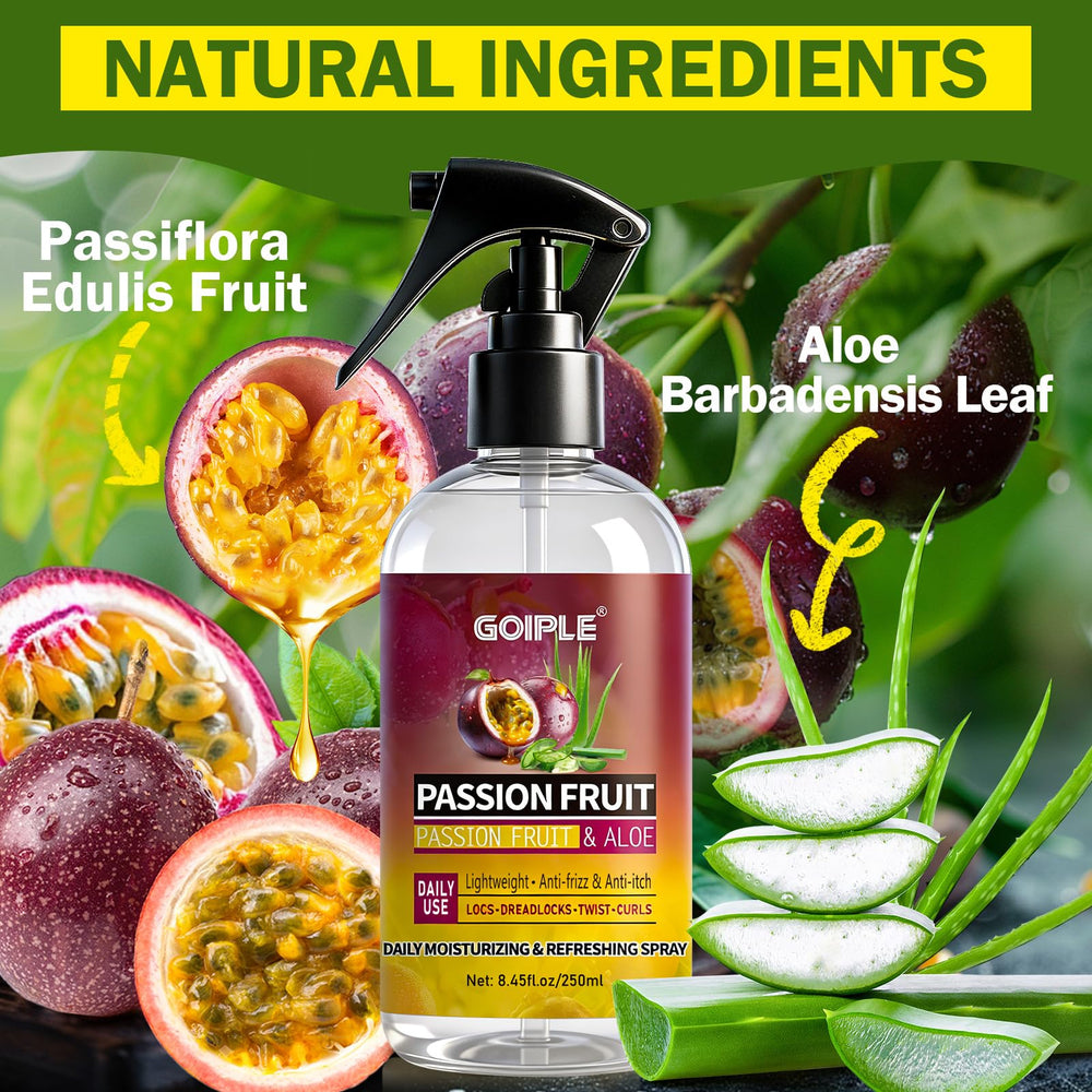 Goiple rastas control del encrespado en atomizador para cabello brillante.
