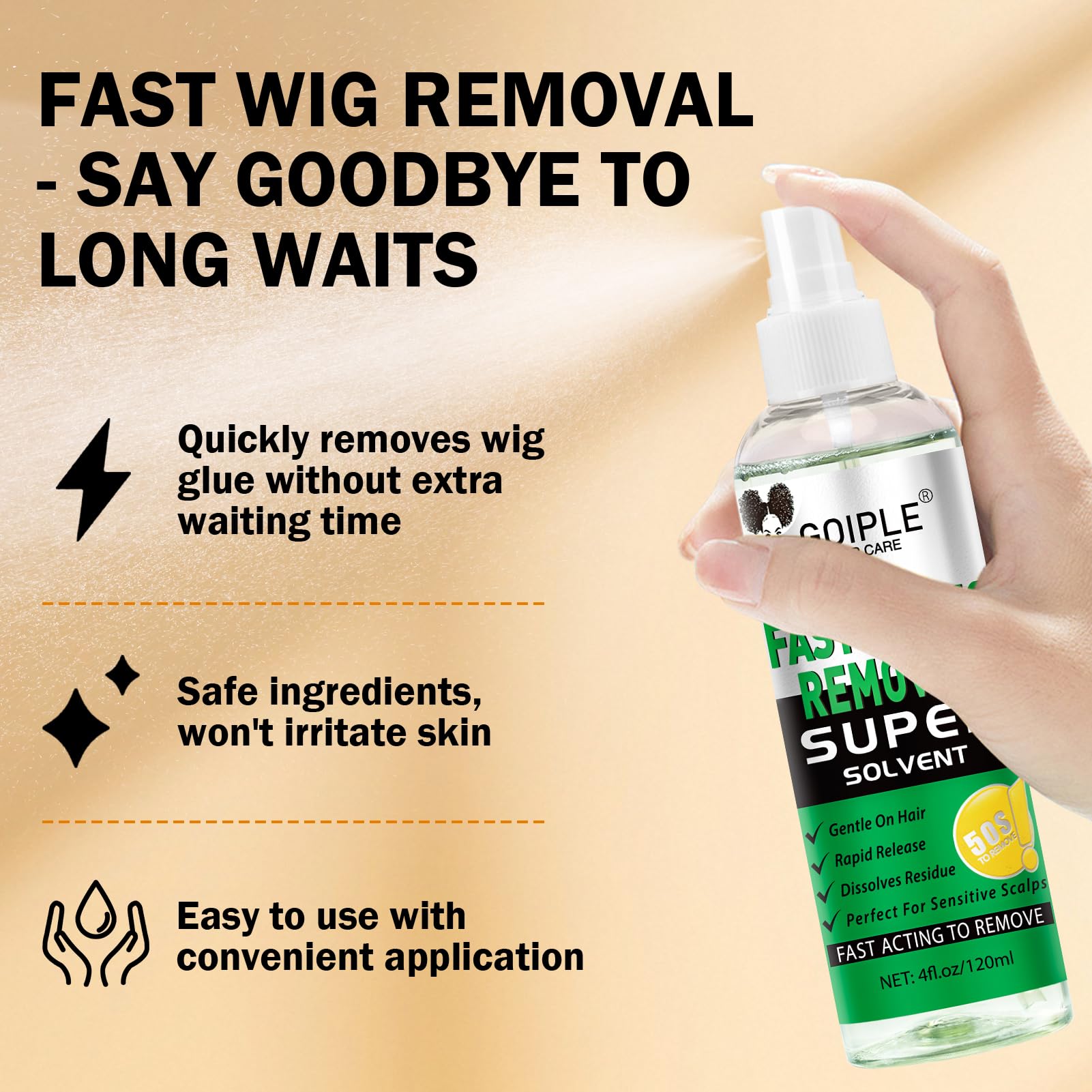 Goiple Rat-tail Comb for precise residue lifting with minimal tugging