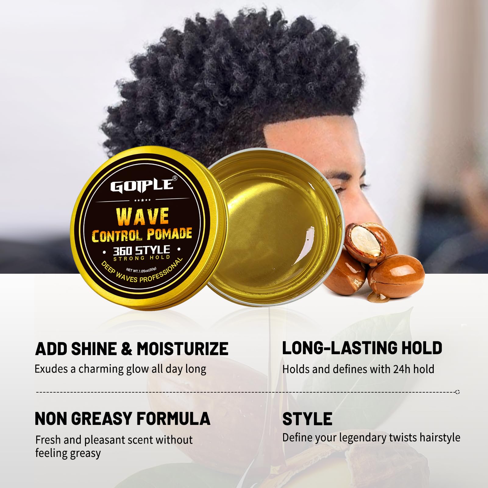 Goiple rotating head speeds up twist-outs while keeping moisture in curls.