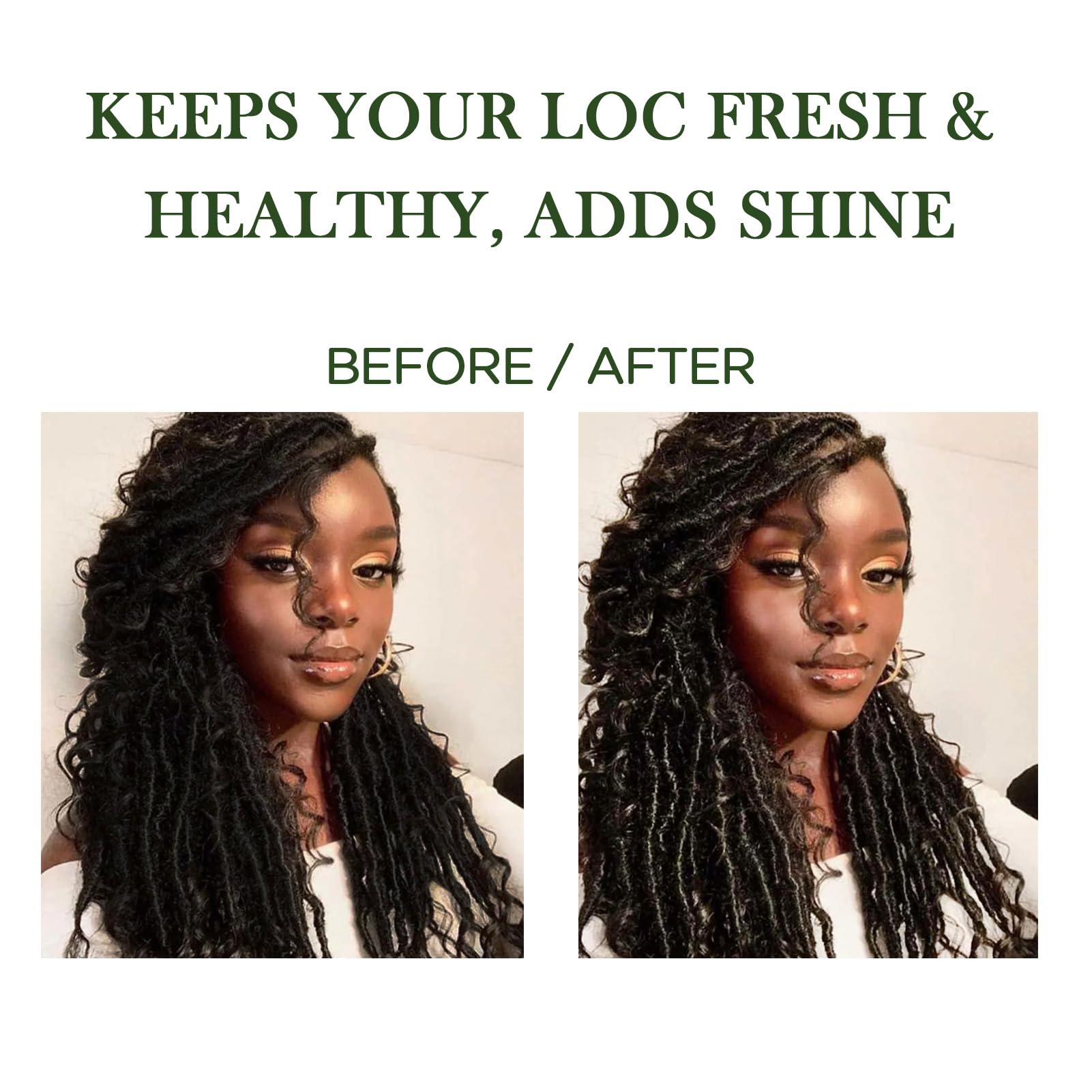 Goiple Spray applied to scalp under braids for comfort.
