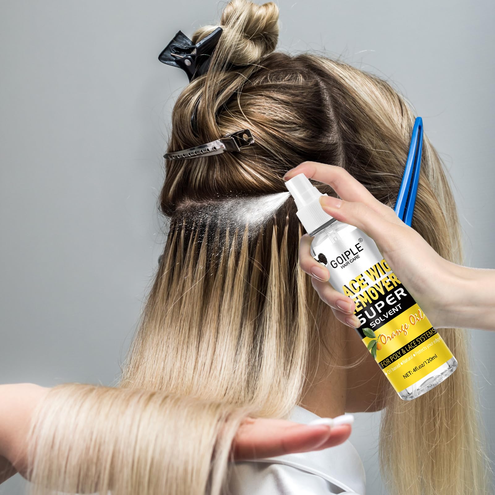 Goiple Skin-friendly remover with watery texture protects hair without residue.