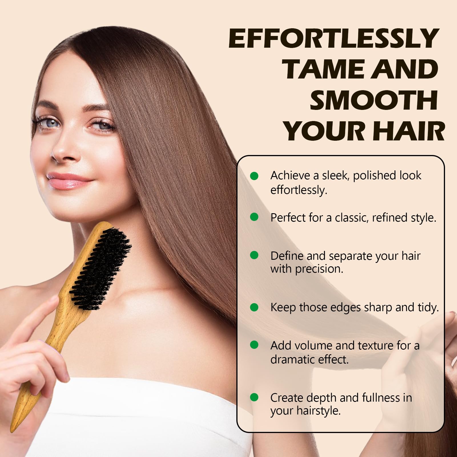 Goiple teasing comb adds lift for voluminous looks without stiffness