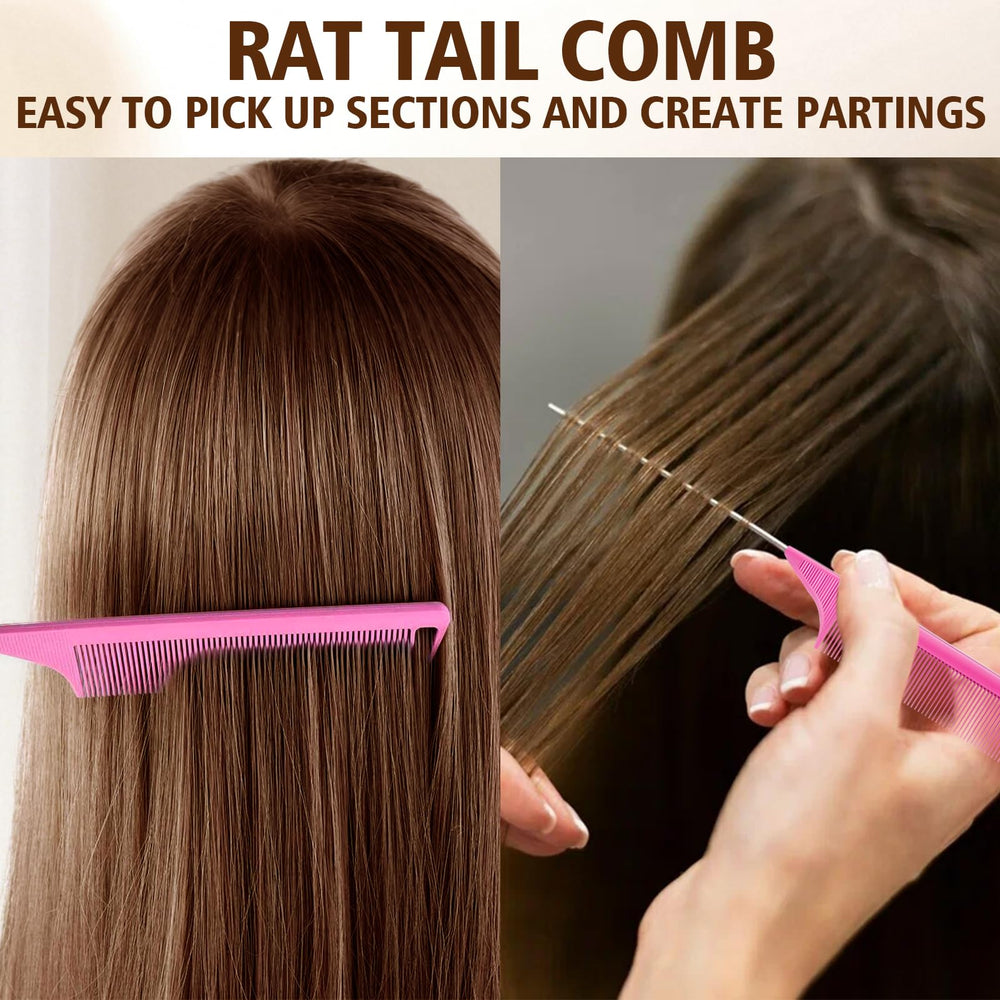 Goiple slick back brush smooths flyaways for sleek styles.