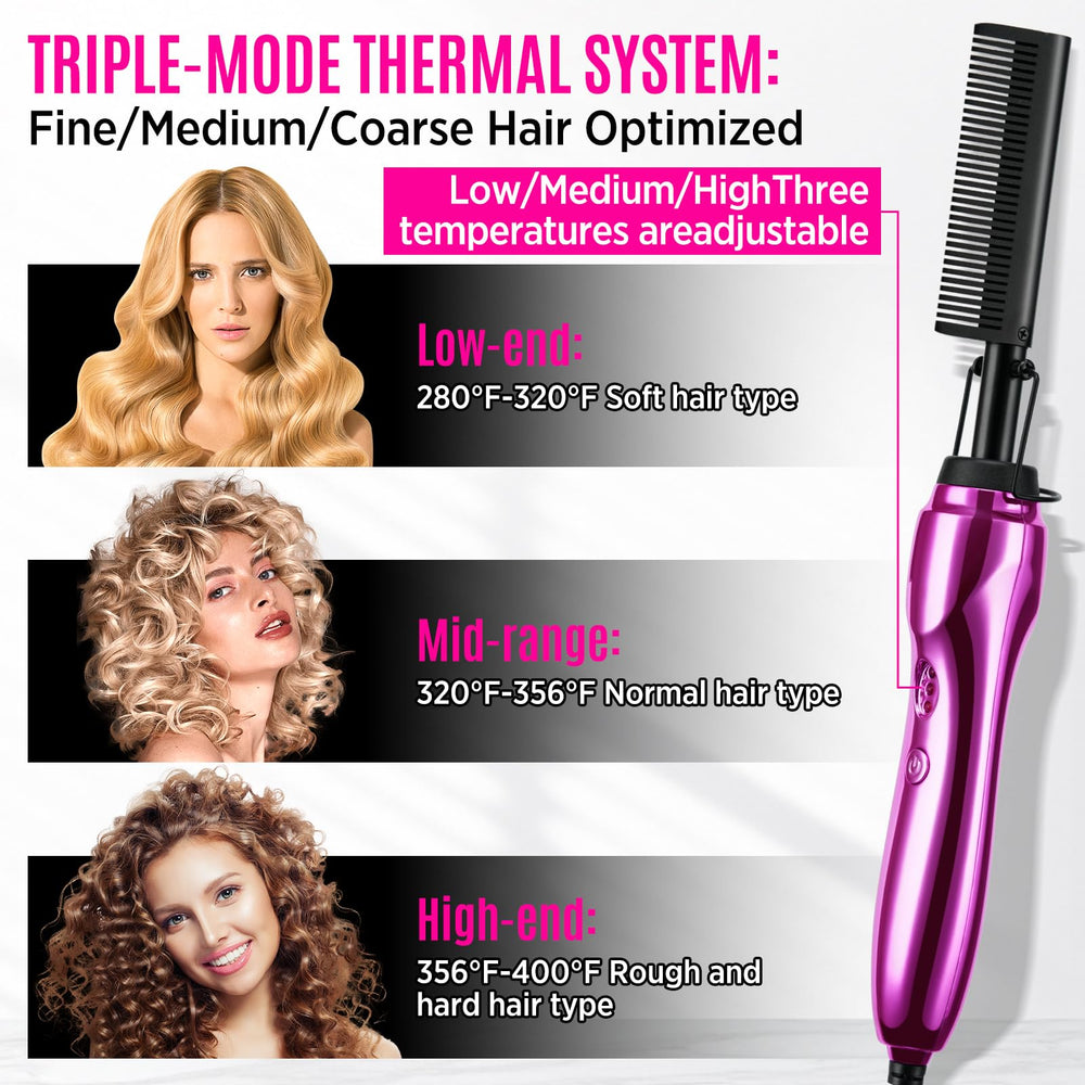 Goiple smoothing teeth glide through curls for kinkier hair