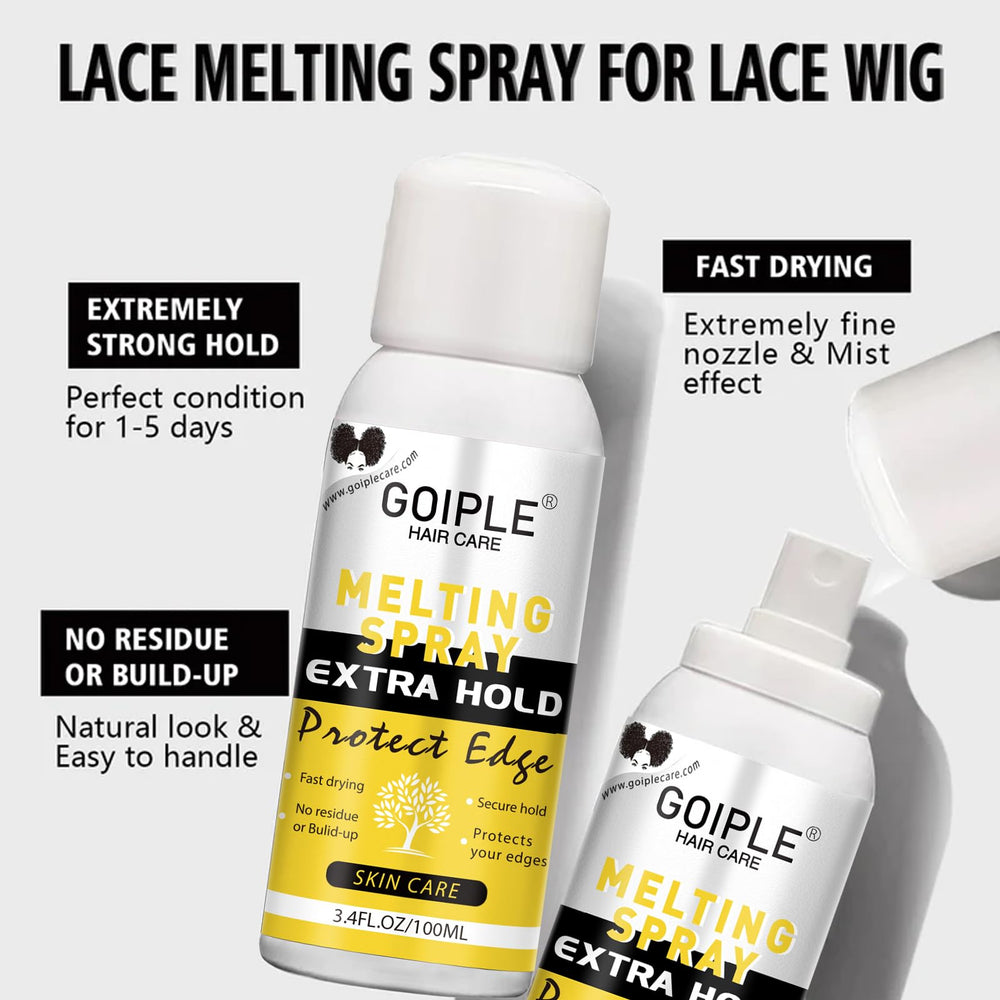 Goiple strong-hold-wig-adhesive keeps lace secure throughout the day.