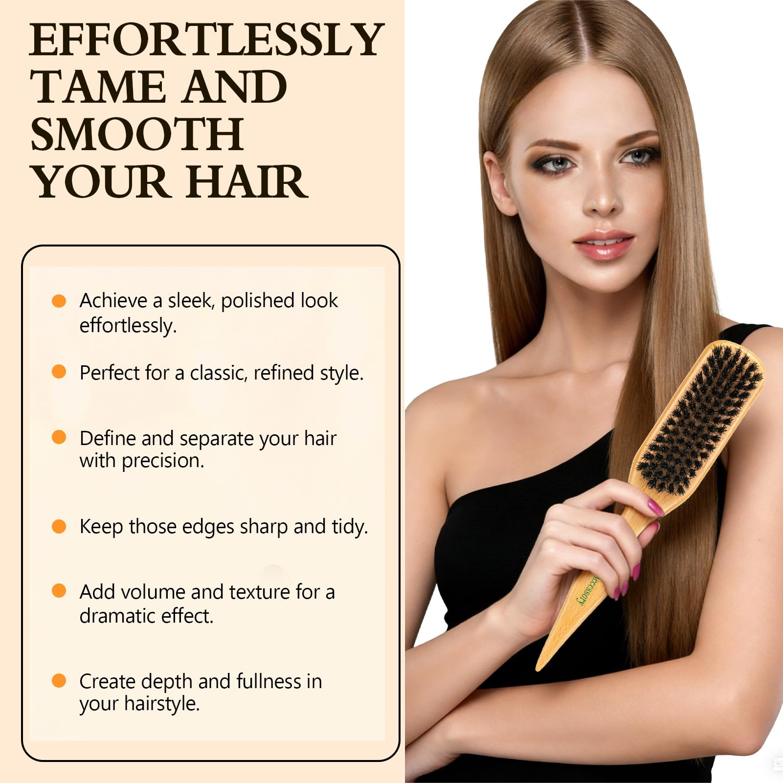 Goiple teasing comb builds root volume for lasting lift