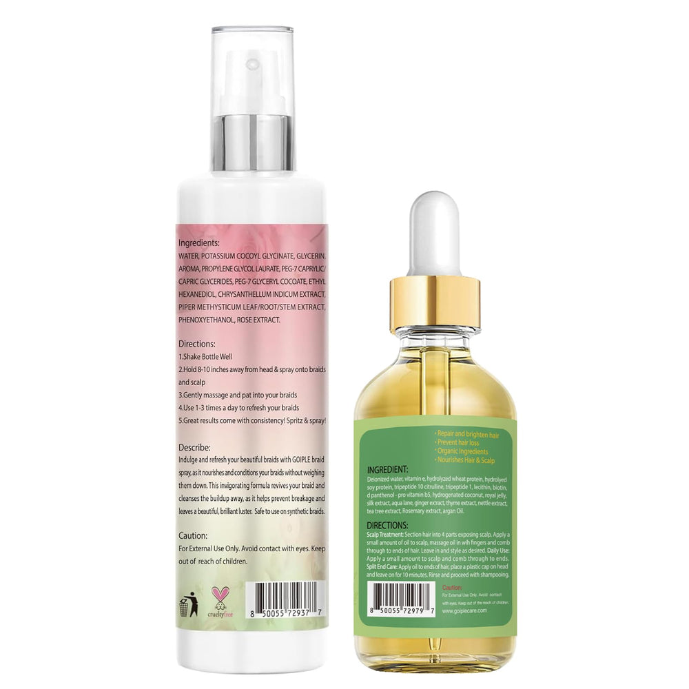 Textura ligera Goiple para trenzas con sensación fresca