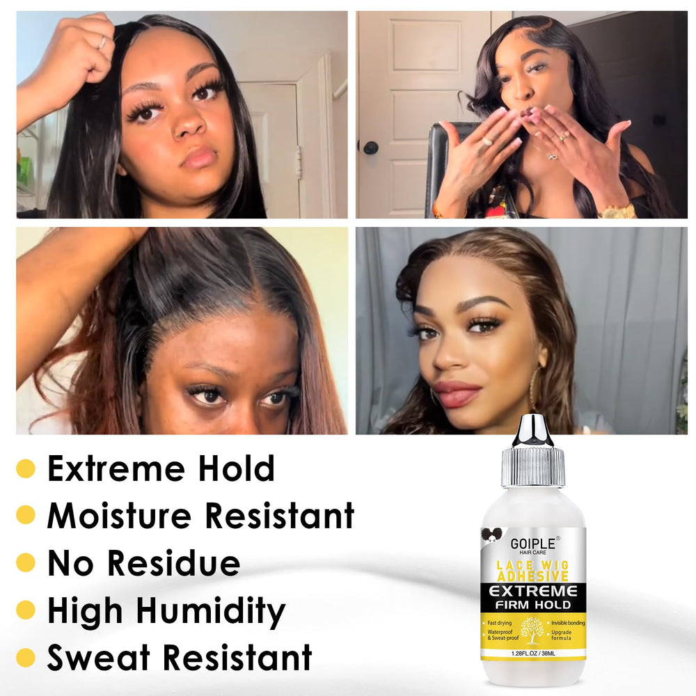 Goiple waterproof wig adhesive provides sweatproof performance during workouts.
