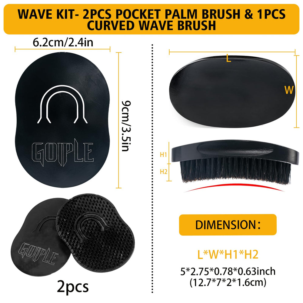 Goiple Wave Pomade, aplicación con peine para un peinado preciso.