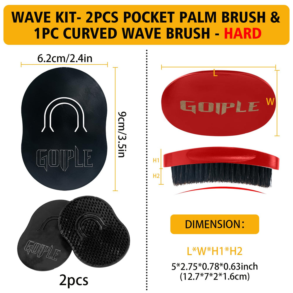 Ondas 360 definidas con Goiple Wave Pomade y fijación duradera