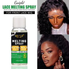 Goiple wig glue 1.28oz provides secure, controllable lace wig hold.