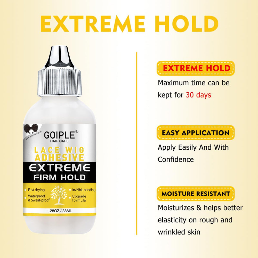 Goiple wig glue remover safely dissolves adhesive residues