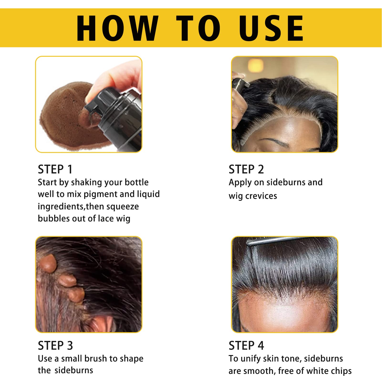 Goiple wig glue for secure lace wig adhesion.