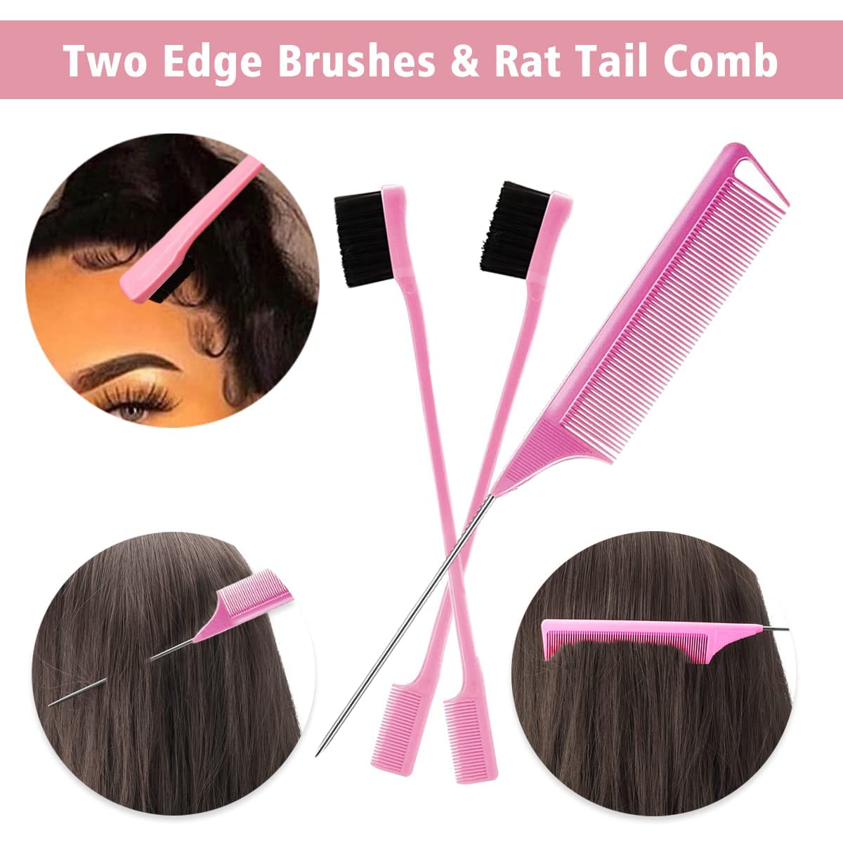 Goiple wig grip headband keeps hair neat during styling and wear.