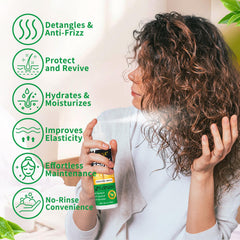 Goiple Wig Milk Spray aporta brillo natural y revitaliza el aspecto.