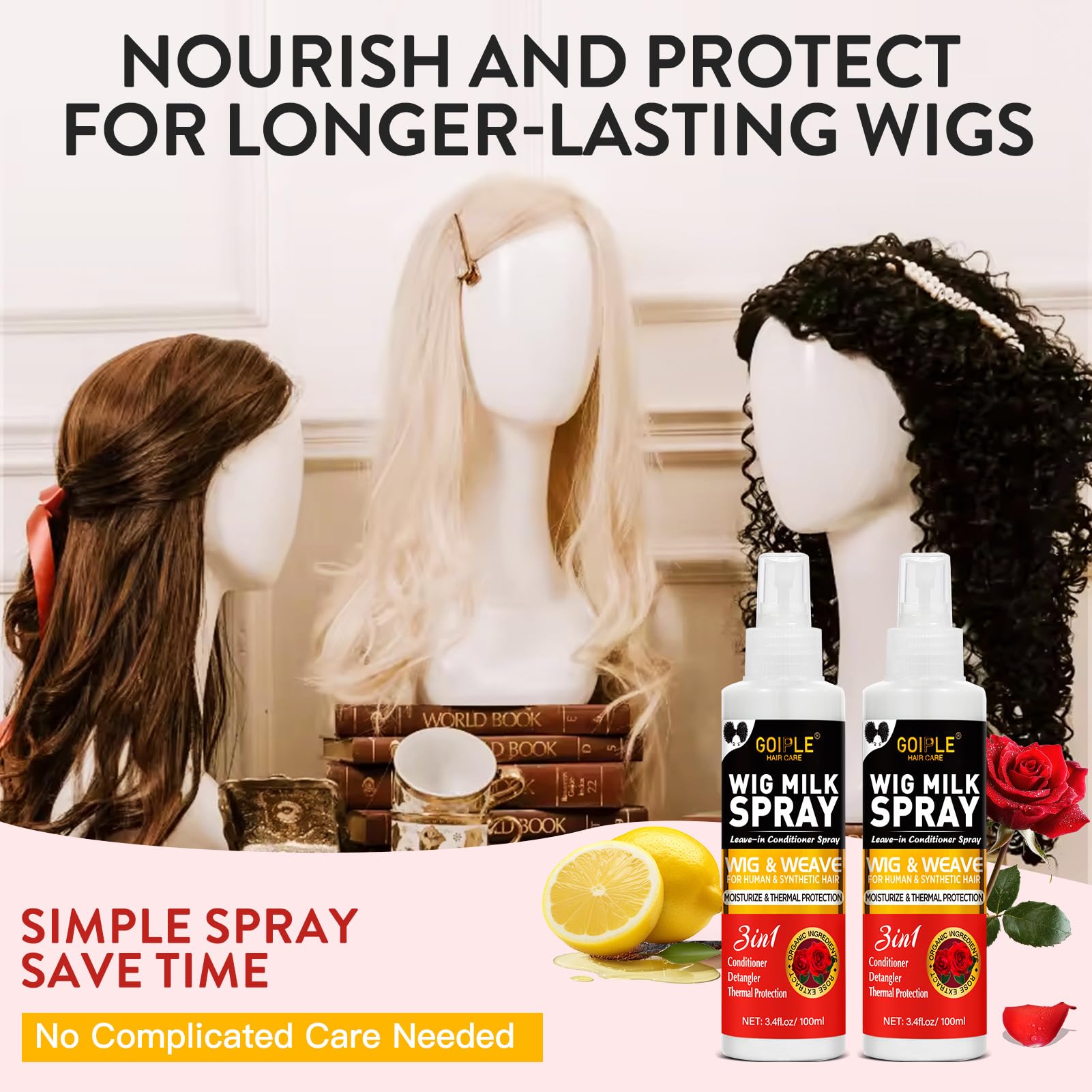 Goiple Wig Milk Spray: uso diario para mantener flexibilidad y elasticidad