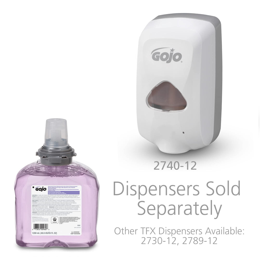 Biodegradable, plant-based GOJO formula highlights sustainability and skin comfort.