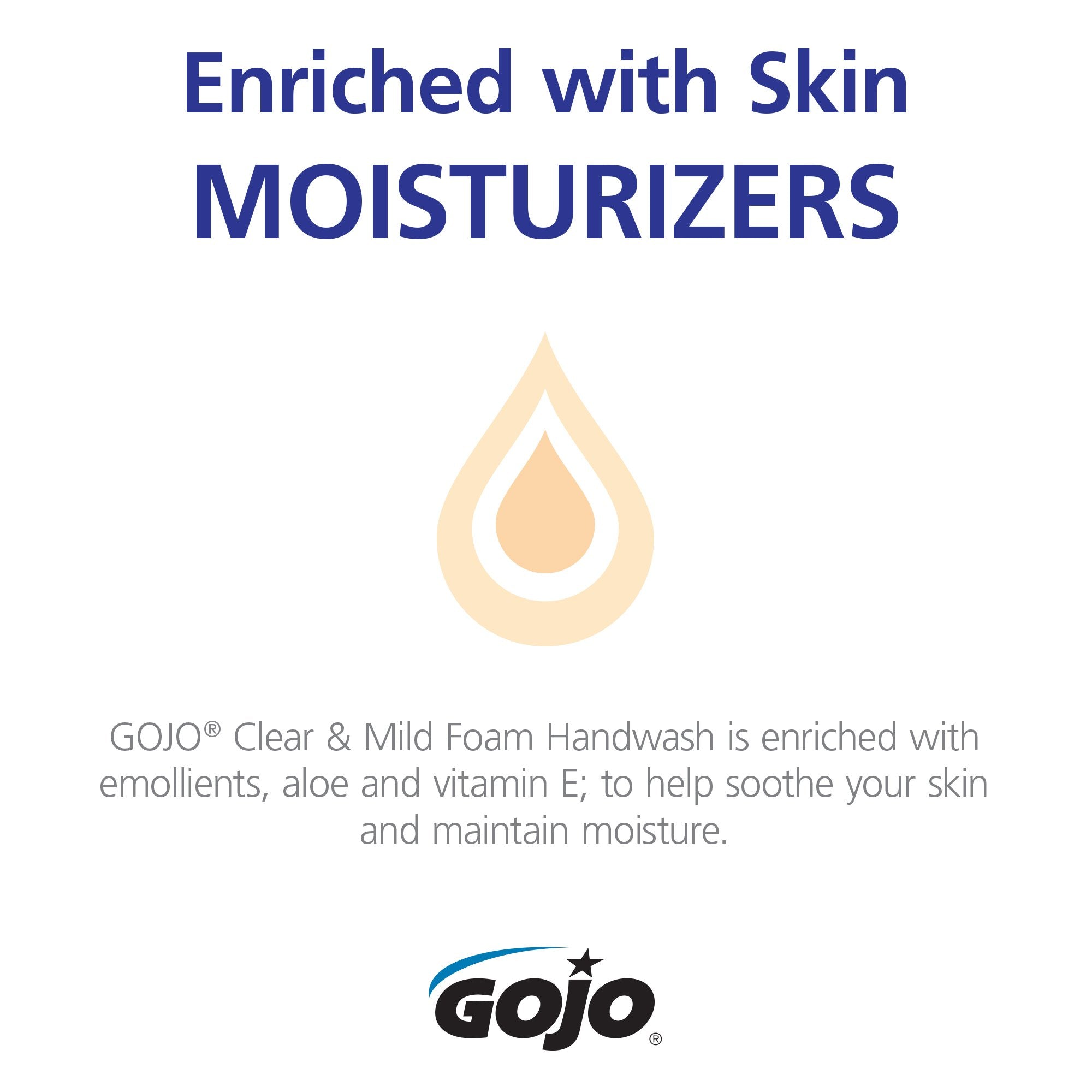 GOJO refill with fresh dispensing valve for reliable performance