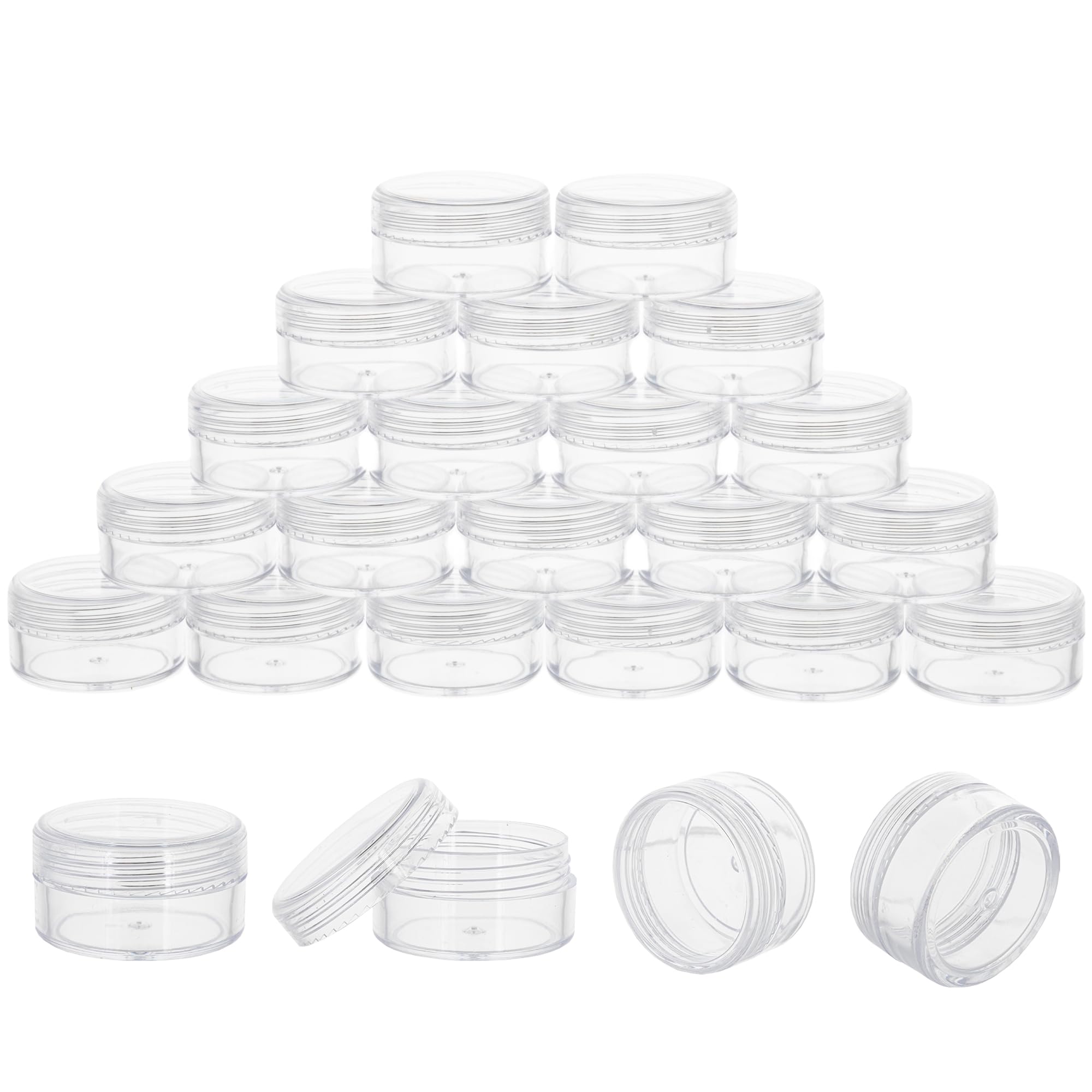 GOLACKY 10g sample container with clear lid for leak-free travel.