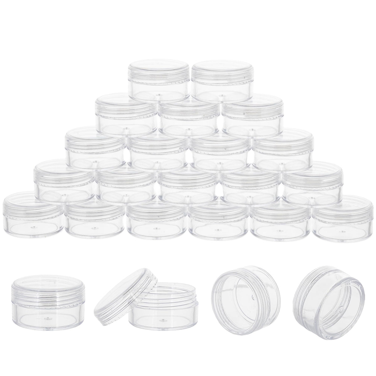 GOLACKY 10g sample container with clear lid for leak-free travel.