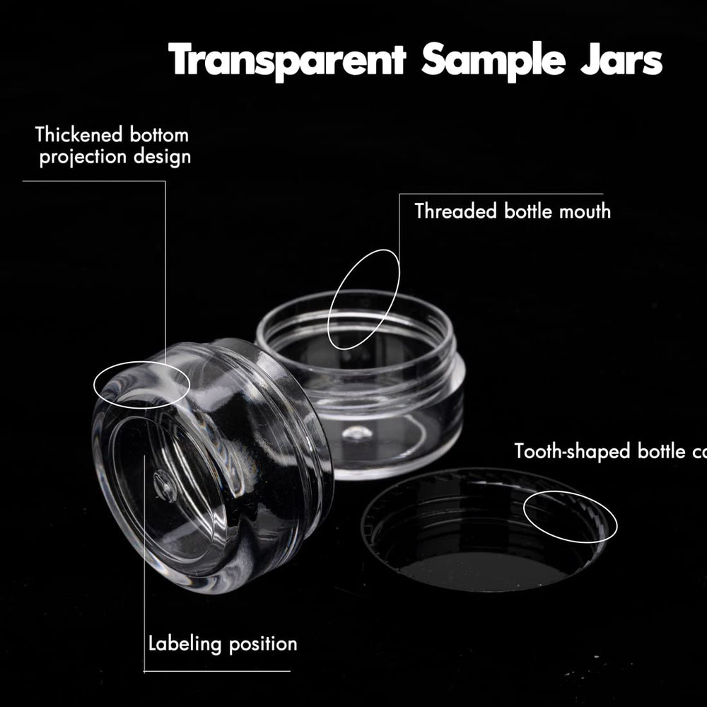 GOLACKY transparent mini jar shows contents clearly with a premium feel.