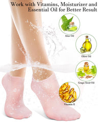 Golbylicc Calcetines Silicona Antideslizante: sujeción estable durante el cuidado de pies.
