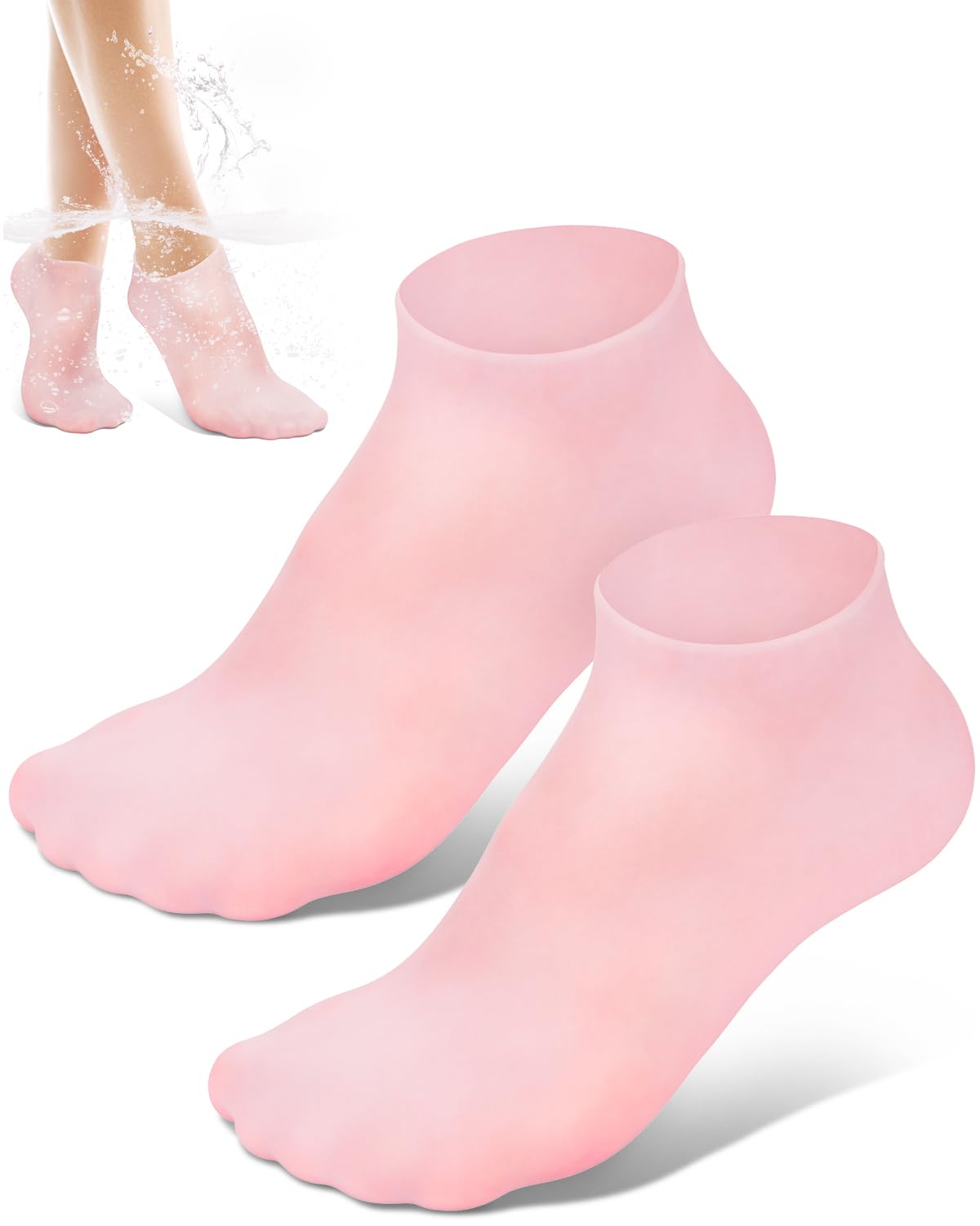 Golbylicc Calcetines Silicona Hidratación Pies: hidratación profunda para piel suave y cómoda.