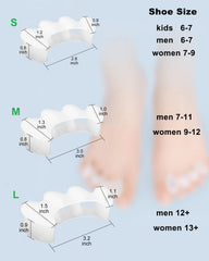 Golbylicc soft silicone toe spacers ready for all day wear