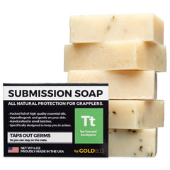 Gold BJJ premium tea tree classic bar for grappling sessions.