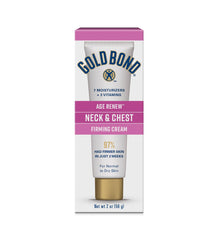 Gold Bond Age Renew crema cuello-pecho en tubo, hidratación suave de 2 oz