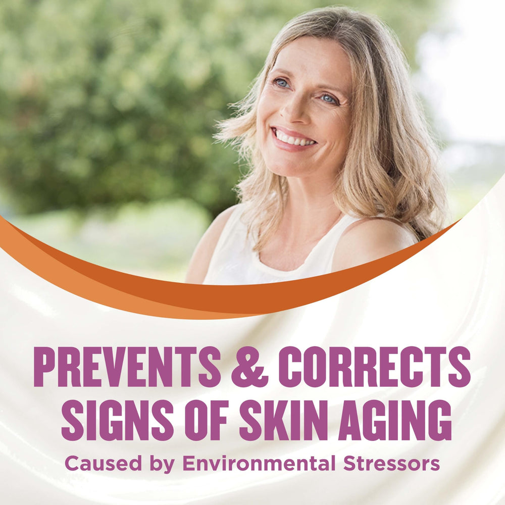Gold Bond Age Renew dermatologist-tested fragrance-free formula for sensitive skin.