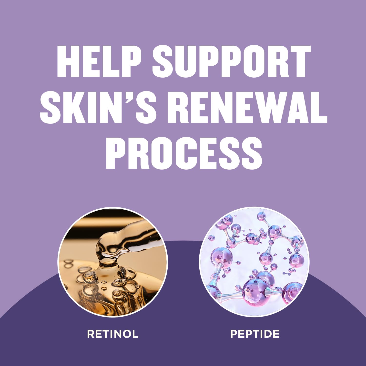 Gold Bond Age Renew Retinol Overnight, aplicación suave en la palma para rostro y cuerpo