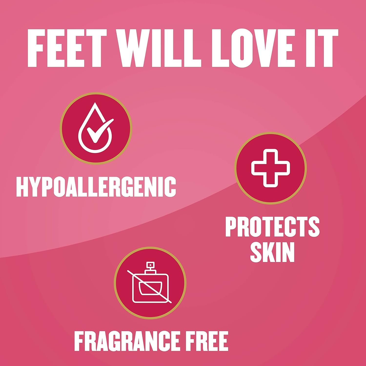 Brand heritage imagery for Gold Bond's diabetic foot care legacy