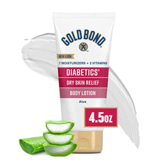 Gold Bond Diabetic Lotion bottle with pump for easy daily hydration
