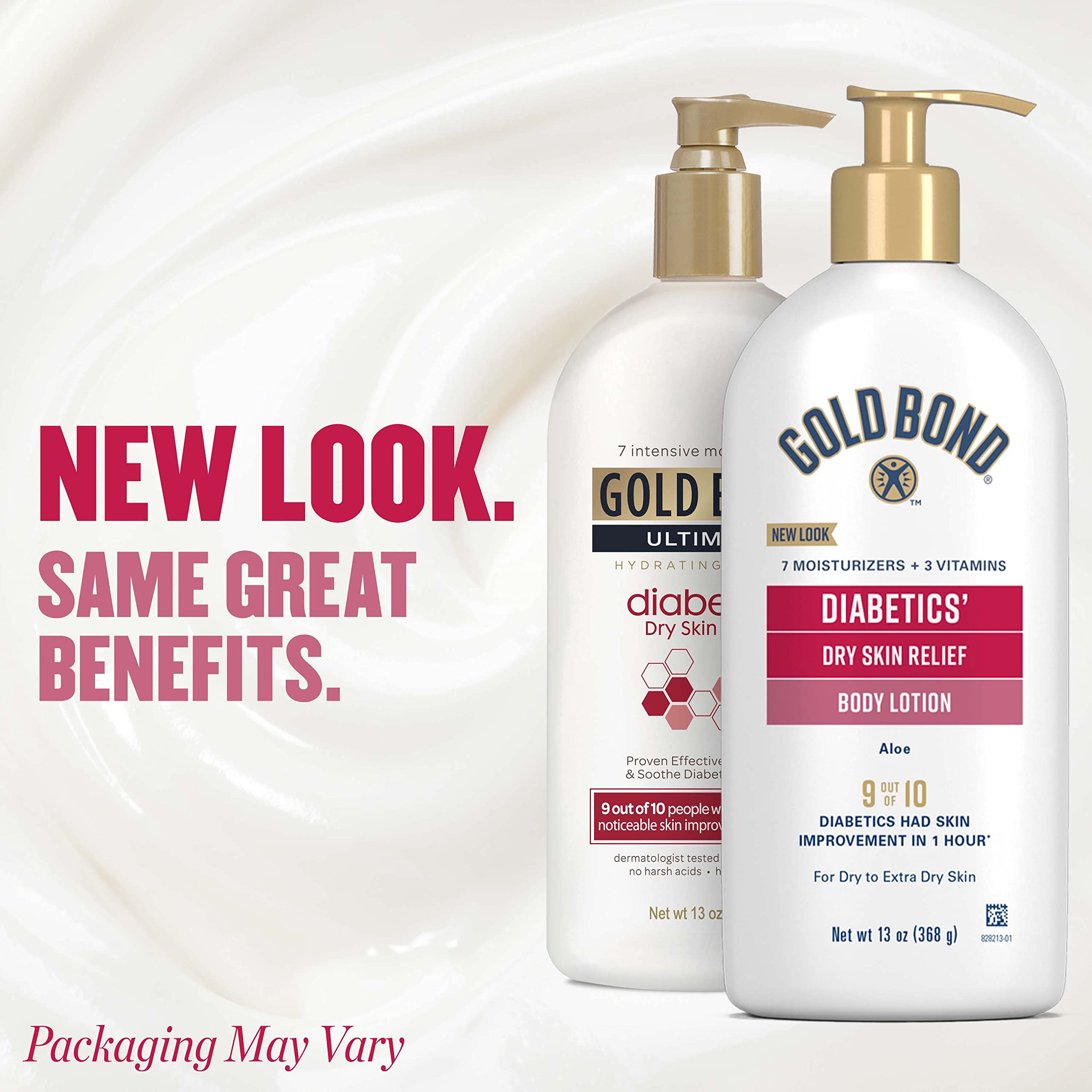 Gold Bond Diabetics' Dry Skin Relief con aloe aporta nutrición diaria a la piel.