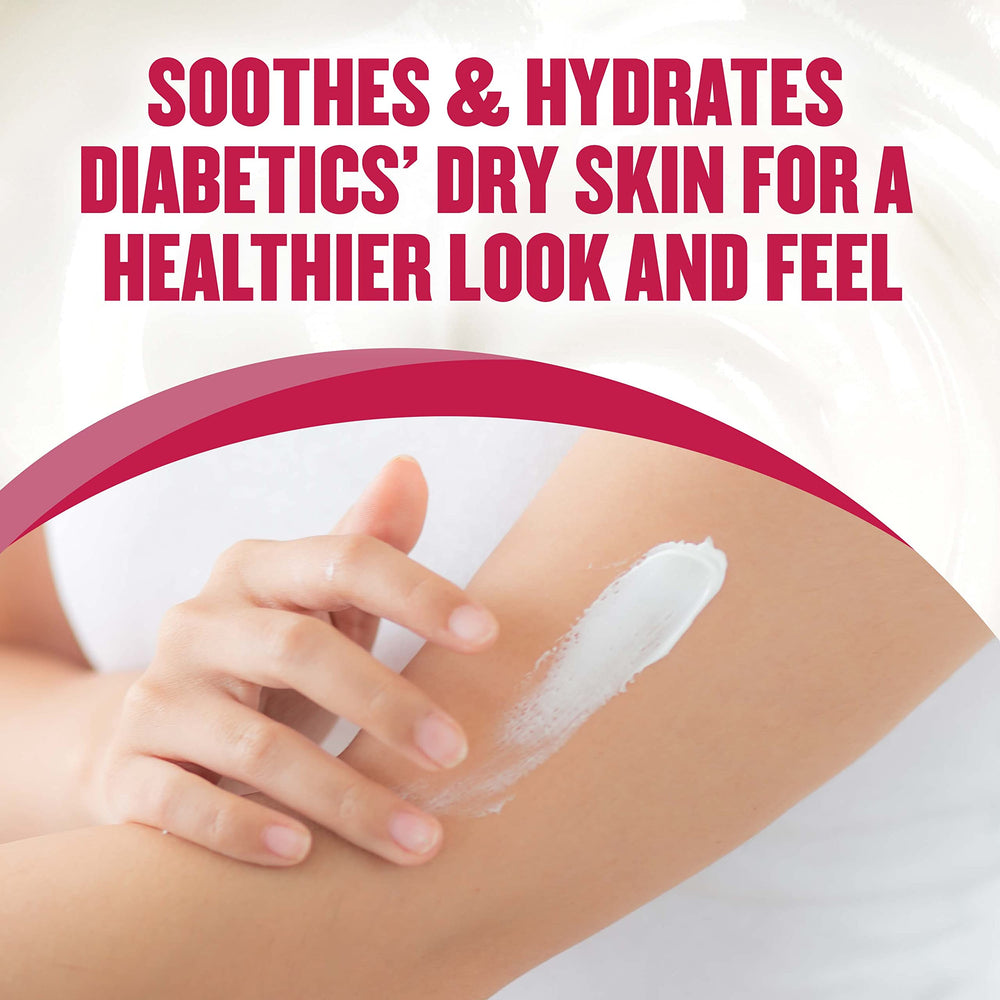 Gold Bond Diabetics' Dry Skin Relief hidrata 24 horas, piel suave.