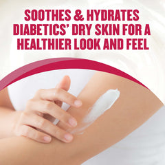 Gold Bond Diabetics' Dry Skin Relief hidrata 24 horas, piel suave.