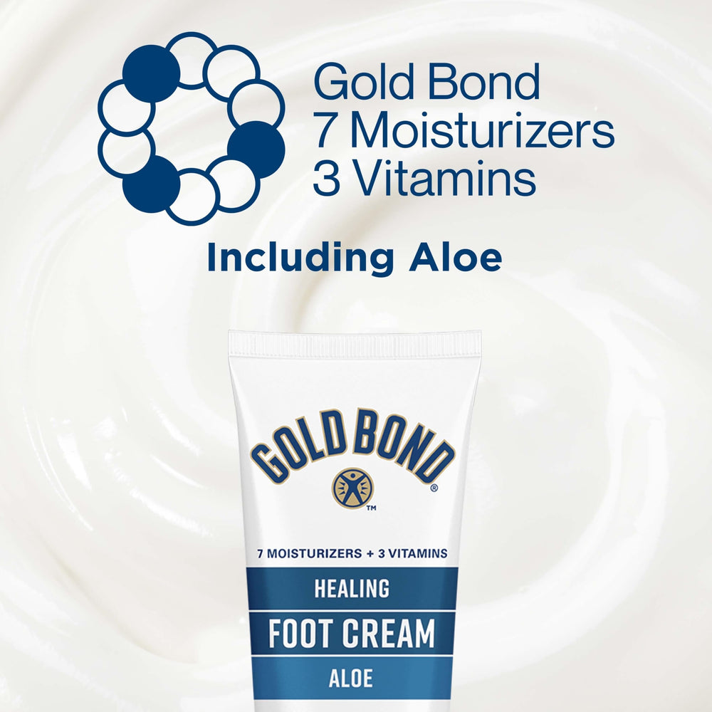 Gold Bond Healing Foot Cream vitamin B boost for skin vitality