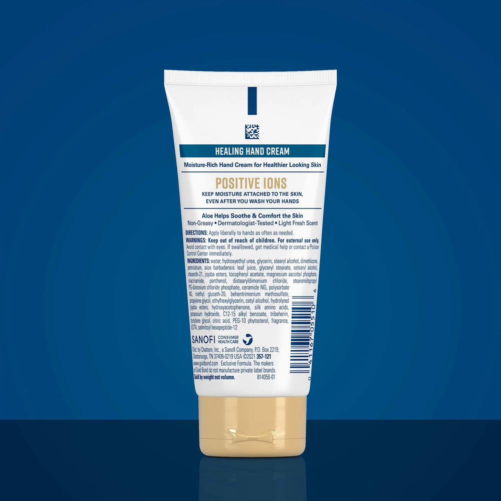 Close-up of Aloe in Gold Bond Hand Cream for nourishing skin.