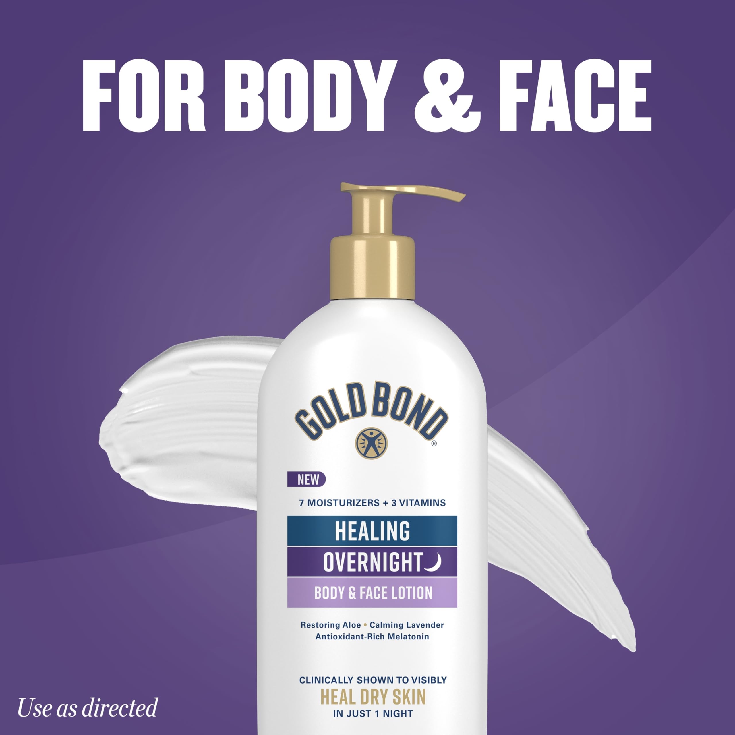 Gold Bond Healing Overnight Lotion packaging designed for TerraCycle recycling