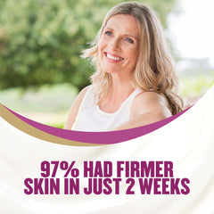 Gold Bond Neck Chest Cream application on decollete helps appearance of firmness.
