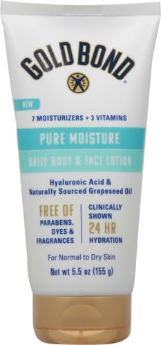 Gold Bond hypoallergenic formula label indicates gentle care