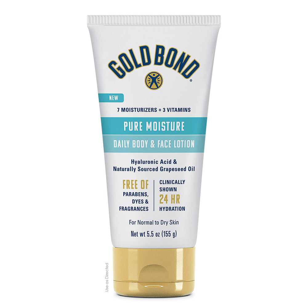 Gold Bond Pure Moisture Lotion tube for daily hydration