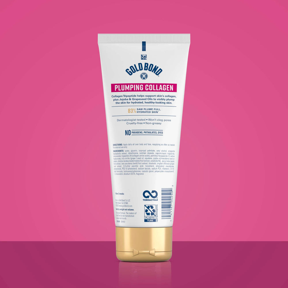 Textura ligera de Gold Bond para rostro y cuerpo, hidratación instantánea.