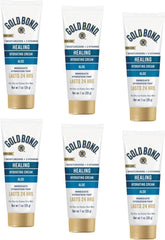 Gold Bond Ultimate Healing Lotion Aloe envase de 1 oz, portátil para hidratación rápida.