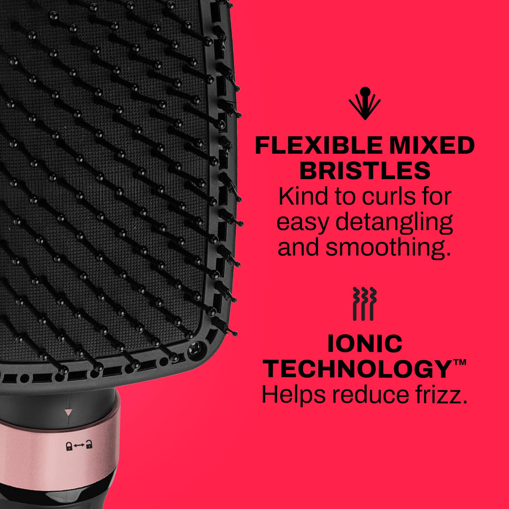 Gold N Hot Ionic Dryer and Styler using ionic drying to reduce frizz in real-time.